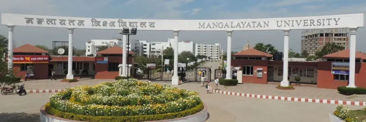 Mangalayatan University campus entrance